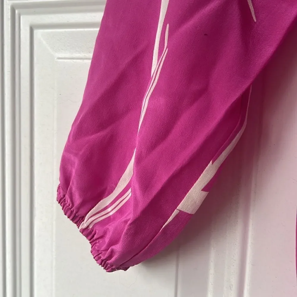 Yumi Kim 100% Silk Shirt - Size Small - BRAND NEW - NWT Pink 3/4 Sleeve Shirt
